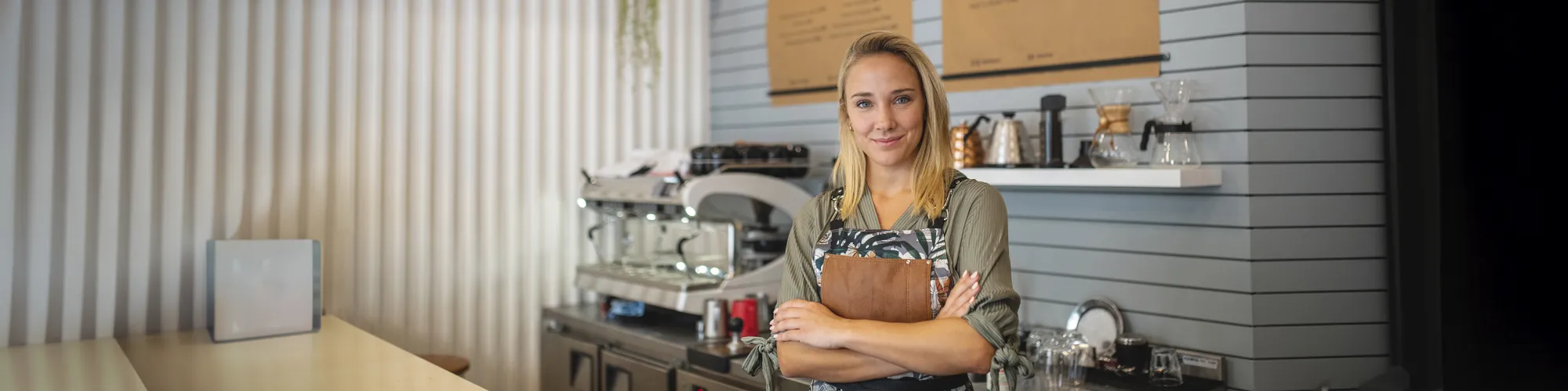 Smiling confident woman working in a small business